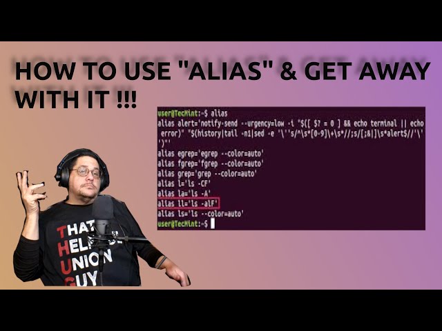 Linux | Tutorial on the alias command.