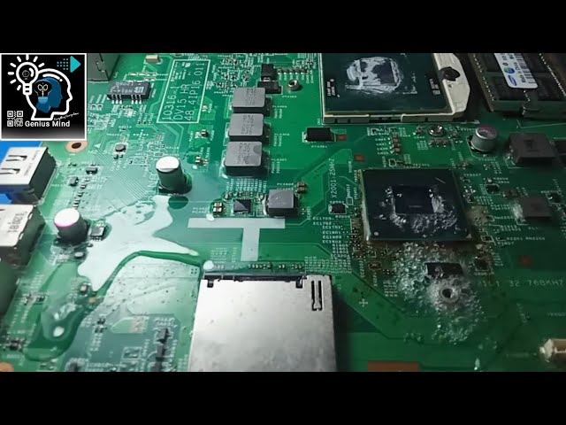 Reviving a Water-Damaged Dell Laptop: Successful PCH Repair & Rust Removal | Genius Mind