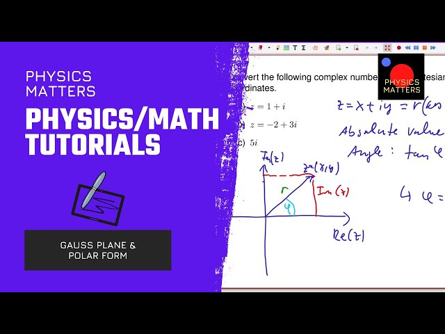 Polar Form of Complex Numbers  & Gauss Planes
