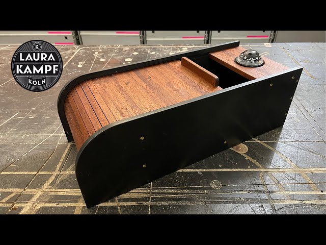 Building a Center Console - The Tambour Box with Compass