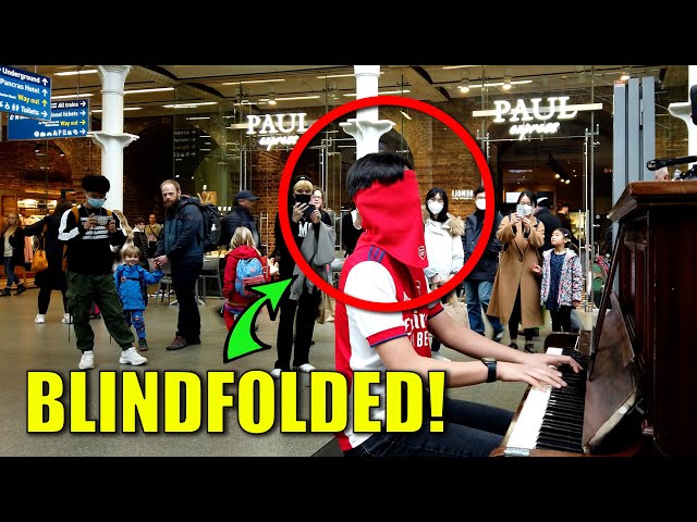 I Played BLINDFOLD Piano in Public! | Cole Lam 15 Years Old