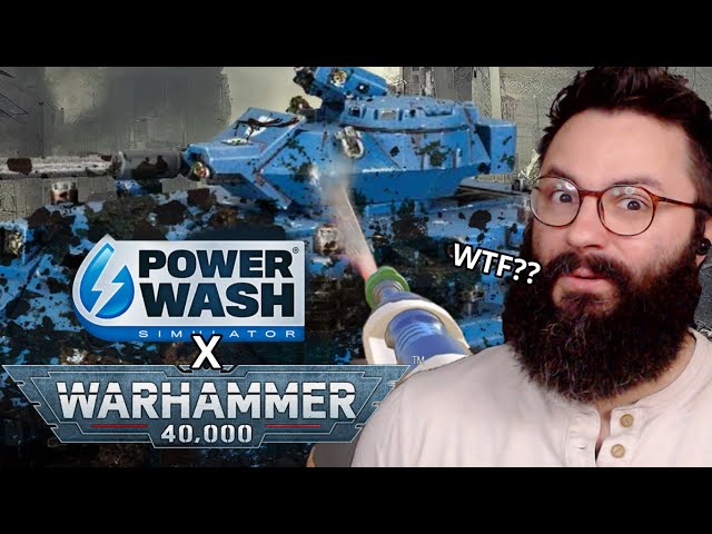PowerWash Simulator x Warhammer 40,000 Official Trailer Reaction | Strong Hose For The Emperor