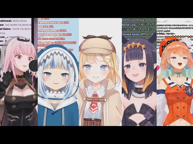Hololive English 1st Generation Debut Moments in 8 minutes [English Sub]