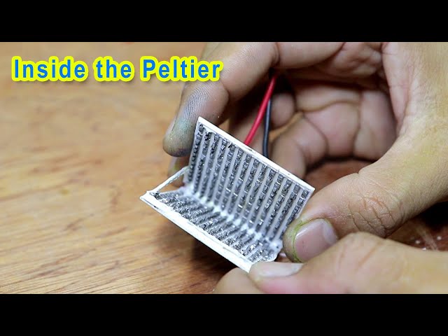 What inside of Peltier cooler, To experiment of Peltier