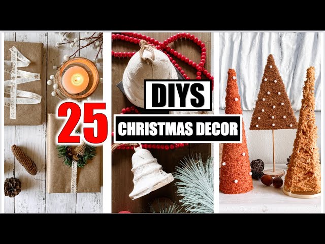 25 Great CHRISTMAS DECORATION Ideas with ECONOMIC AND RECYCLED Materials 2023