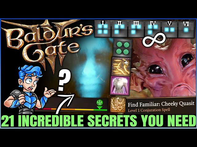 Baldur's Gate 3 - INFINITE SPELL SLOTS & NEW SUMMON - 21 Secrets You Need to Know - Tips & Tricks!