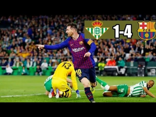 Real Betis VS FC Barcelona Resumen Y Mejores momentos- El Fútbol Es Amor
