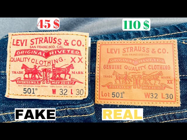 Fake vs Real Levi's 501 Jeans / How to spot fake Levi's Jeans