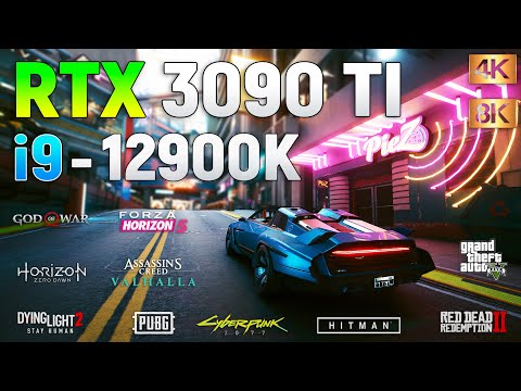GeForce RTX 3090 Ti + i9 12900K - Test in 10 Games l 4K l 8K l