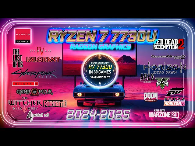Ryzen 7 7730U | Radeon Graphics in 30 GAMES     | 2024 |   Laptop Benchmarks