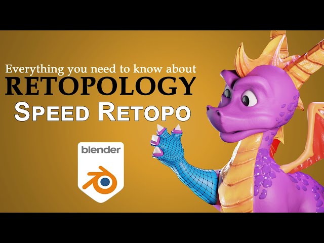 Retopology in Blender - Speed Retopo Addon