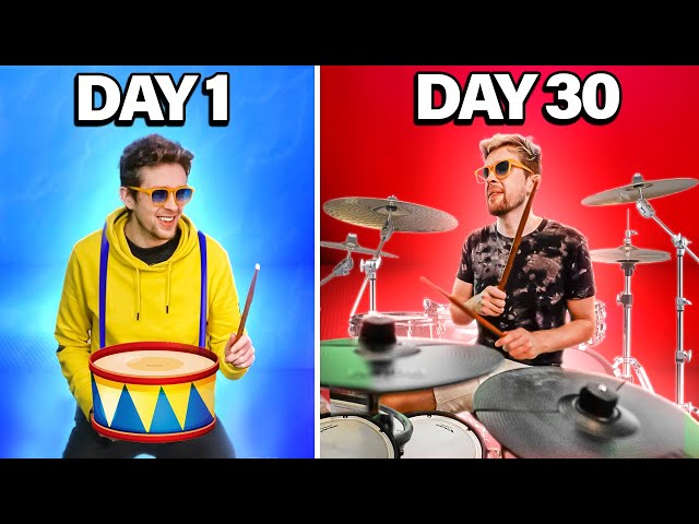 I tried to learn the drums in 30 days