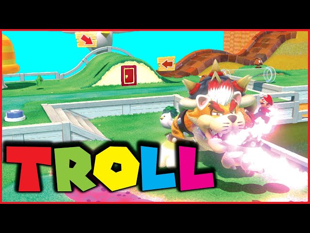 This Mario REVENGE Troll Level was made for me! (Funny Super Mario 3D World Troll Level)