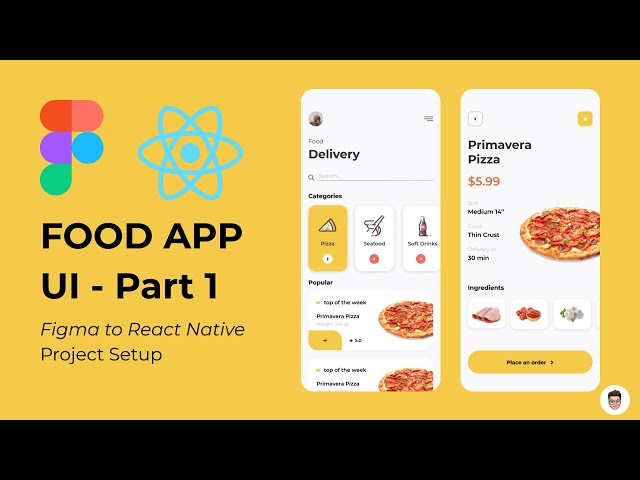 Food App UI Part 1 - Figma to React Native