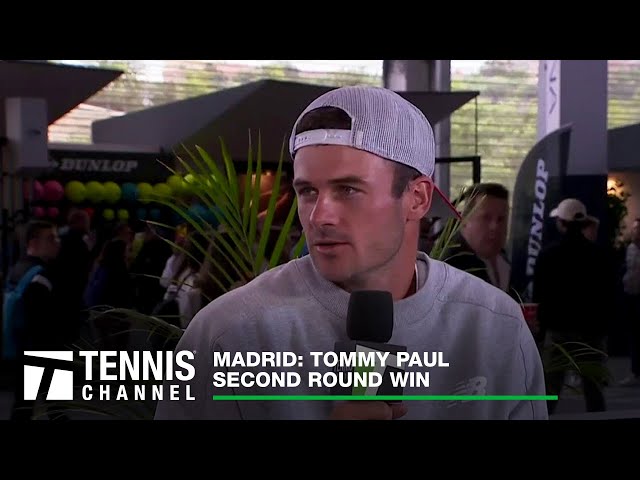 Tommy Paul Feeling Healthy And Excited To Play On Clay After Ankle Injury | Madrid Second Round