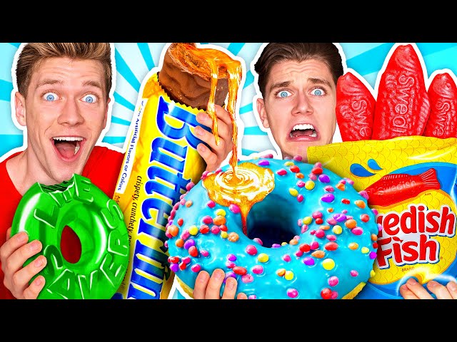 Making Giant Sour Candy!! How To Make The World’s Largest DIY Real vs Gummy Food At Home Challenge