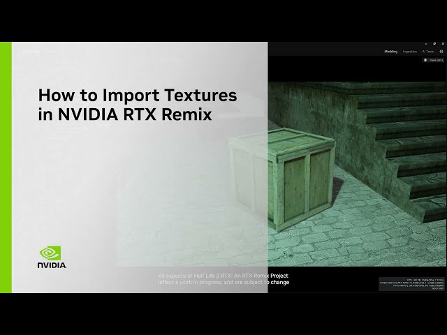 How to Import Textures in NVIDIA RTX Remix