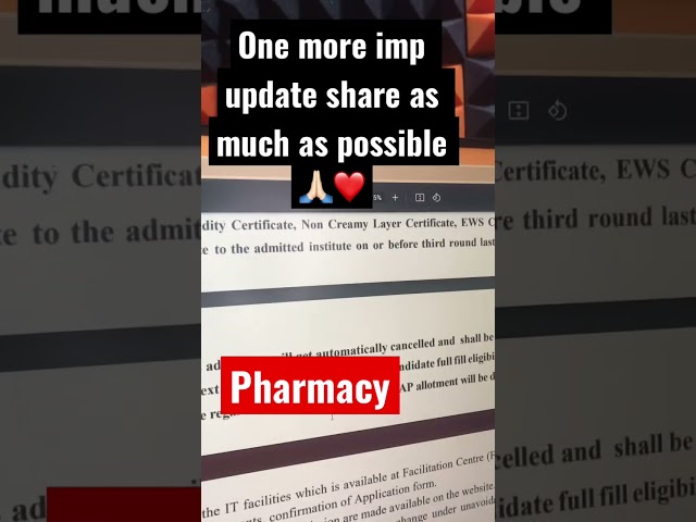 Pharmacy imp update | mht-cet2022 | #pradeepgiriupdate #mhtcet2022