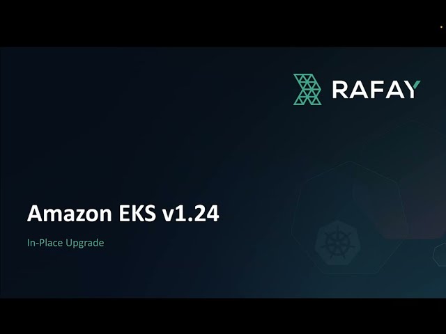 In-Place upgrade of Amazon EKS Clusters to v1.24