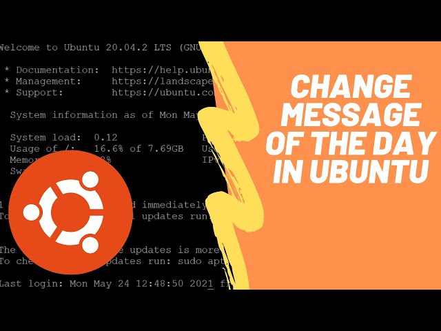 How to Edit Message of the Day in Ubuntu