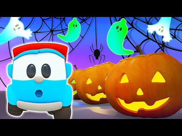 Halloween cartoons for kids & car cartoons for kids - Leo the Truck & Halloween songs for kids.
