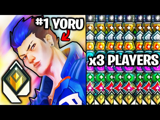 Pro Radiant Yoru VS 3 of Every Rank, until he loses
