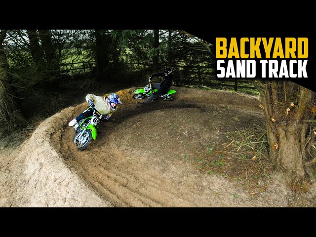 BUILDING AND RACING AN INSANE PIT BIKE SAND TRACK!!