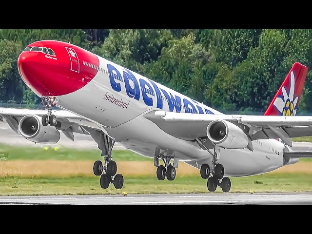 30 MINUTES of TAKEOFFS and LANDINGS | Zurich Airport Plane Spotting [ZRH/LSZH]