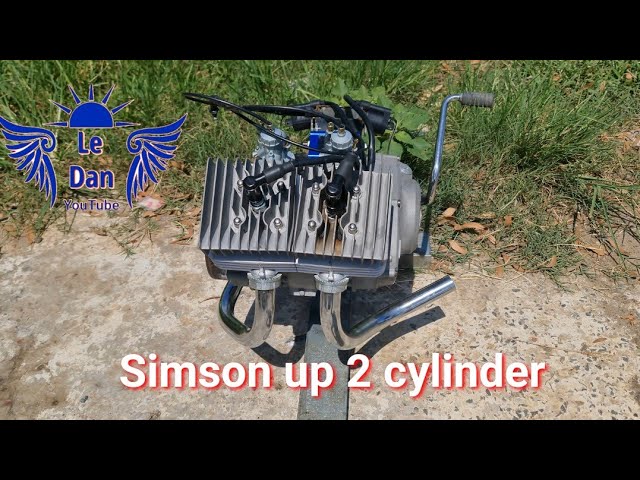 I changed simson engine from 1 cylinder to 2 cylinders