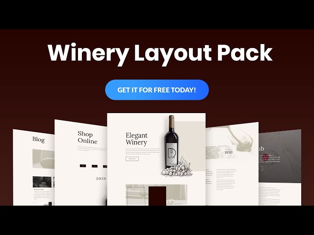 Get a FREE Winery Layout Pack for Divi