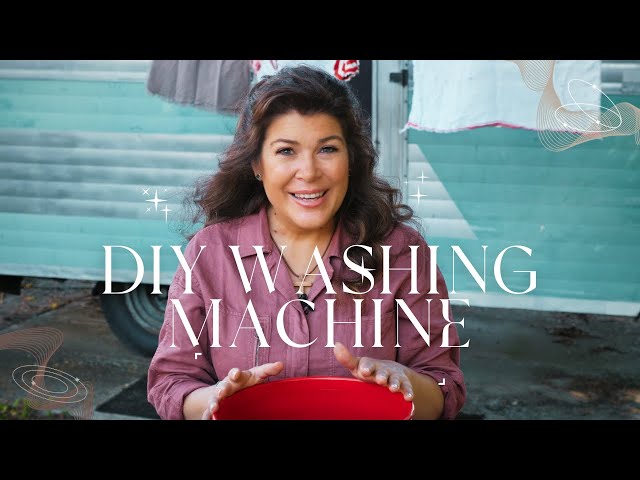 How to Make an EASY DIY OFF-GRID WASHING MACHINE