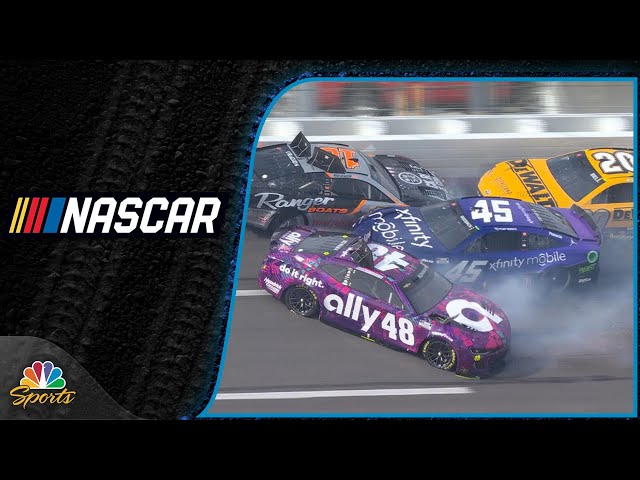 Stack up leads to early multi-car wreck in NASCAR Cup Series race at Atlanta | Motorsports on NBC