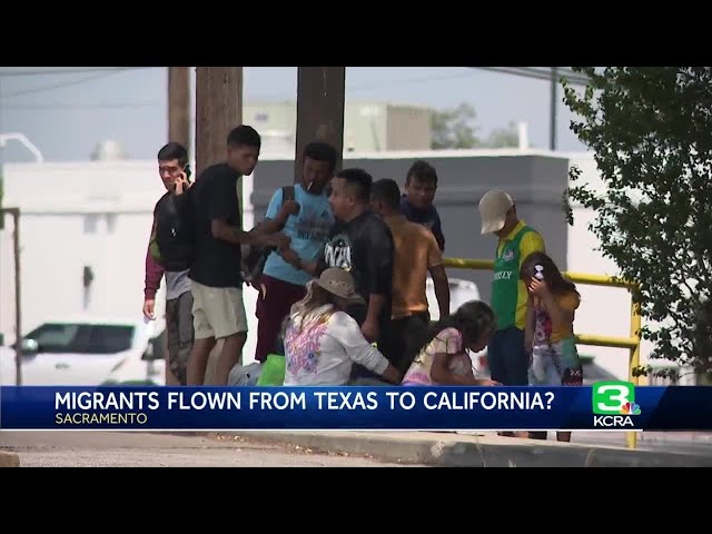 Migrants arrive in Sacramento from Texas but don't know who paid for plane tickets