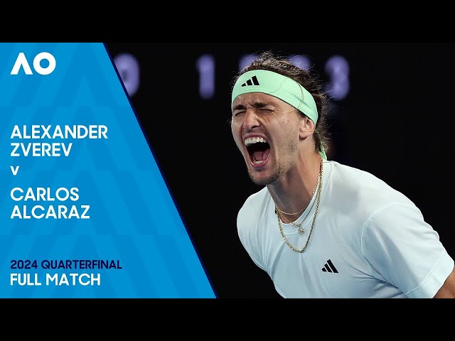 Alexander Zverev v Carlos Alcaraz Full Match | Australian Open 2024 Quarterfinal