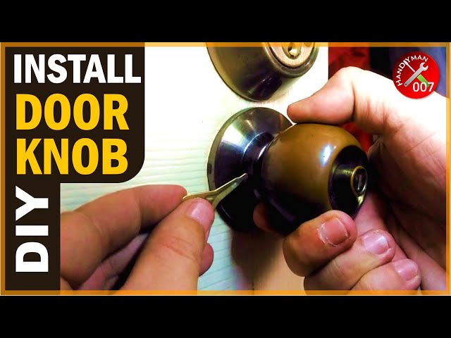 How to Remove and Replace a Door Knob without Visible Screws | Door Knob Installation Philippines