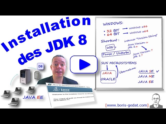 Installation des JDK 8 (Java Development Kit) auf Windows 10