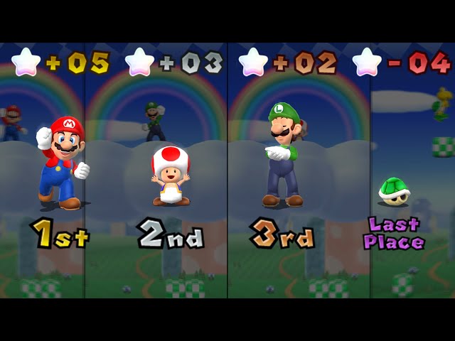Mario Party 9 - Mario vs Luigi vs Toad vs Koopa - Boo's Horror Castle