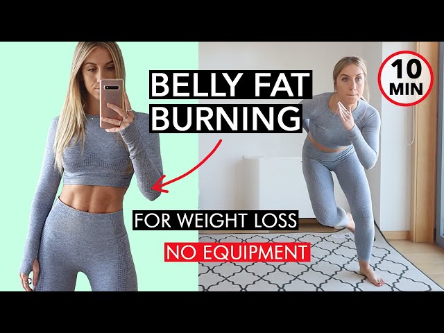 10 Minute BELLY FAT BURNING Workout for Women (NO EQUIPMENT!)