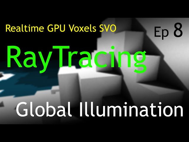 Realtime OpenCL GPU Voxels Raytracer - Trying Global Illumination