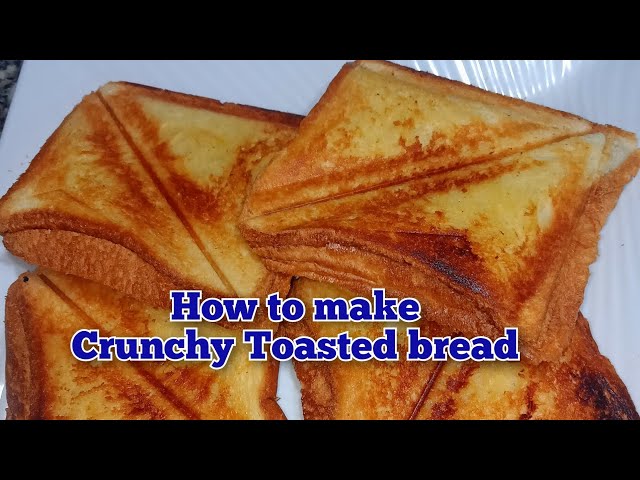 How to make toasted bread with a sandwich Maker// crunchy Toasted bread in five minutes//