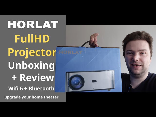 Horlat Full HD 1080P Wi-Fi 6 Bluetooth Projector - Unboxing + Review