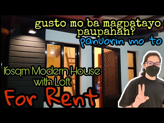 16sqm Modern House with Loft | For Rent | @teamantayo