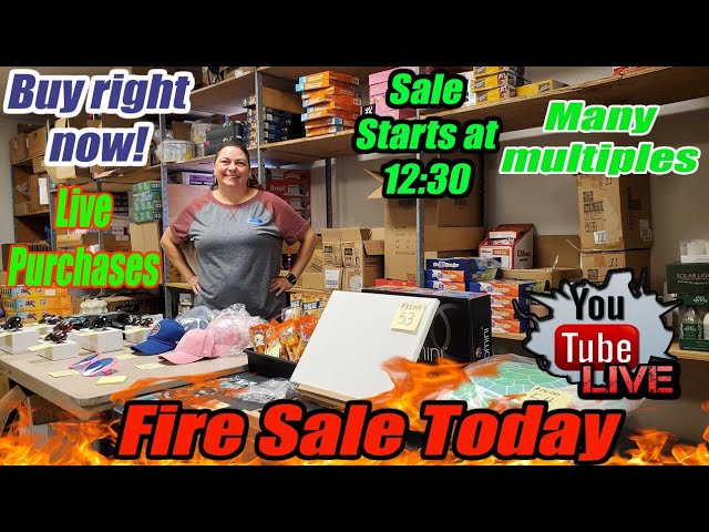 Live Fire Sale - Buy Direct From Me - We have clothing, Knives, Candy games Toys Home décor and more