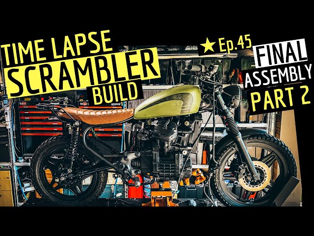 Motorcycle Build TimeLapse ★ CX500 Scrambler Final Assembly, PART 2
