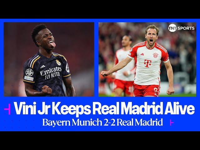 Vinicius Junior rescues Real Madrid at the Allianz Arena | Bayern Munich 2-2 Real Madrid #UCL