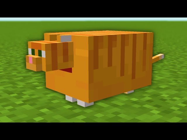 So I made Garfield in Minecraft...