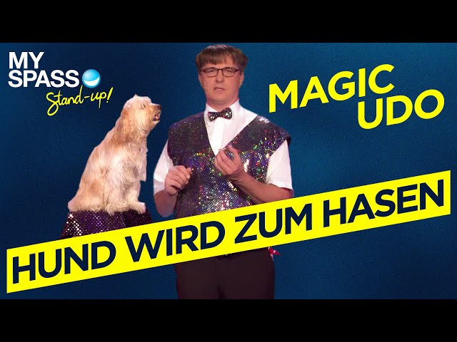 Hund wird in einen Hasen verwandelt | Tier Illusion mit Magic Udo  - Cindy & die jungen Wilden