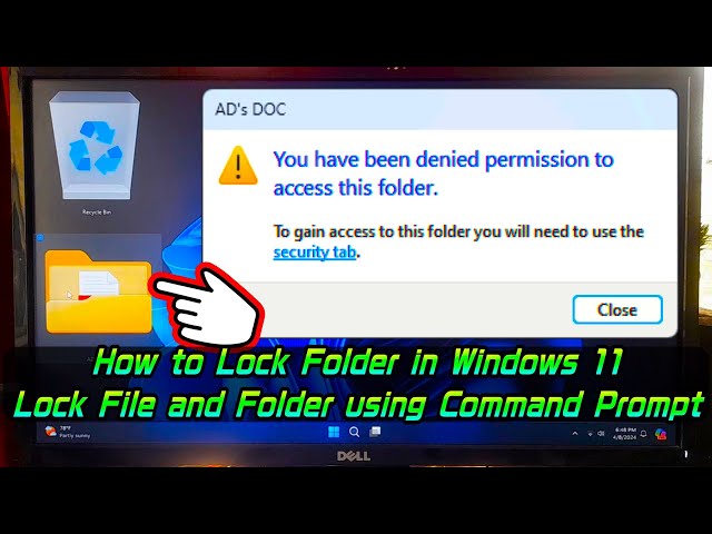 How to Lock Folder in Windows 11 – Lock File and Folder using Command Prompt