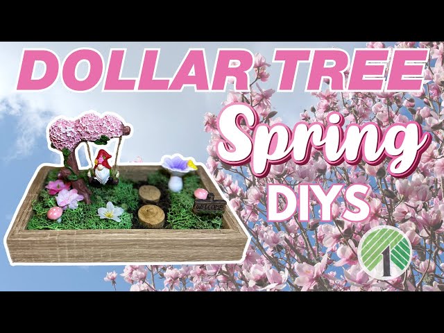 8 NEW Spring Fairy Garden Dollar Tree DIYS! Indoor & Outdoor Spring 2024