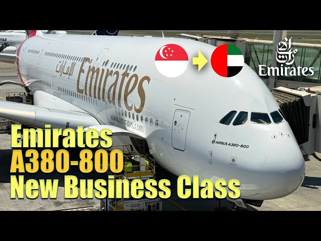 4K | Once You Try, You Won't Go Back! Emirates NEW Business Class Experience Singapore to Dubai A380